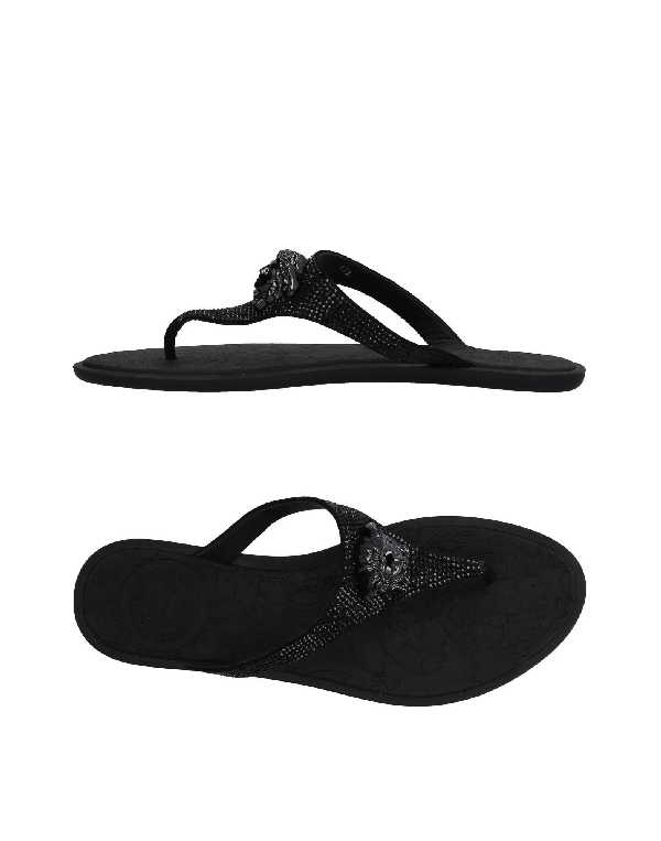 Versace Flip Flops In Black | ModeSens