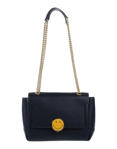Shop Anya Hindmarch Shoulder Bag In Dark Blue