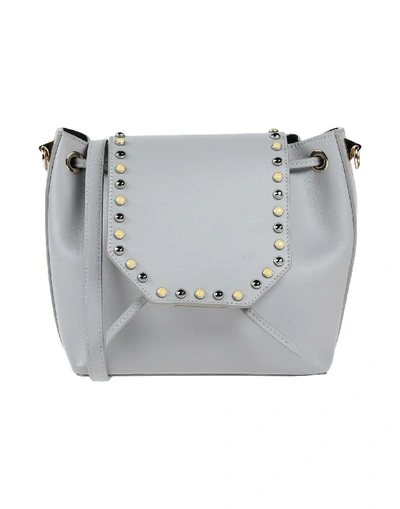 Shop Salar Handbags In Grey