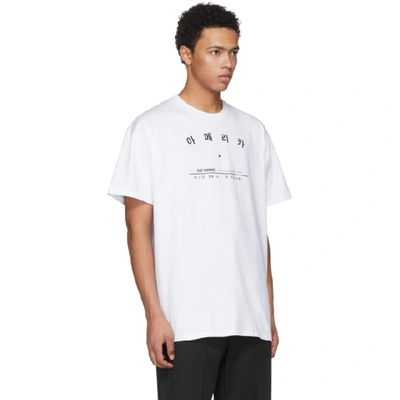 Shop Raf Simons White Tour T-shirt In 00010 White