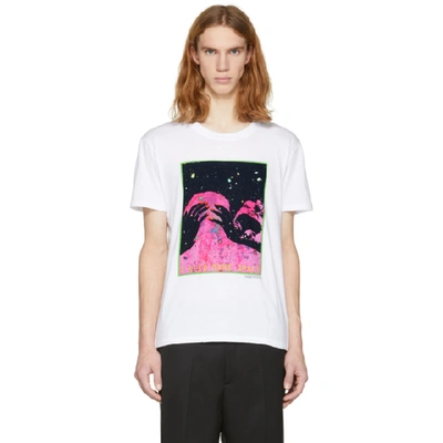 Shop Valentino White Need More Space T-shirt In 0bo White