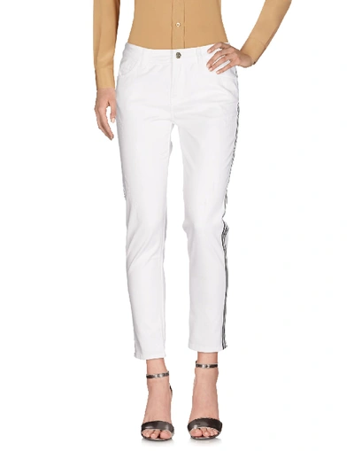 Shop Atos Lombardini Woman Pants White Size 28 Cotton, Elastane
