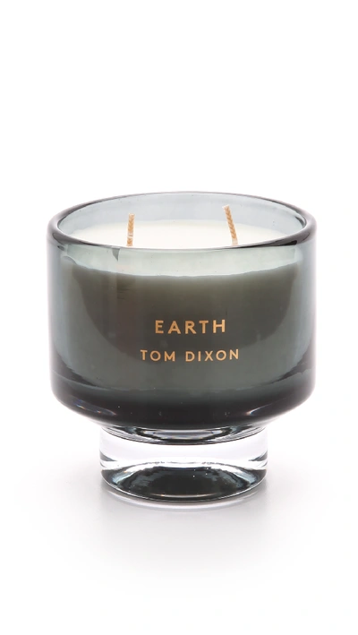 Shop Tom Dixon Medium Earth Scented Candle Grey One Size
