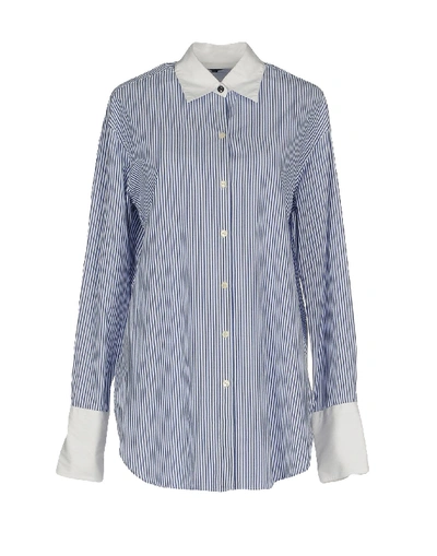 Shop Rag & Bone Striped Shirt In Dark Blue