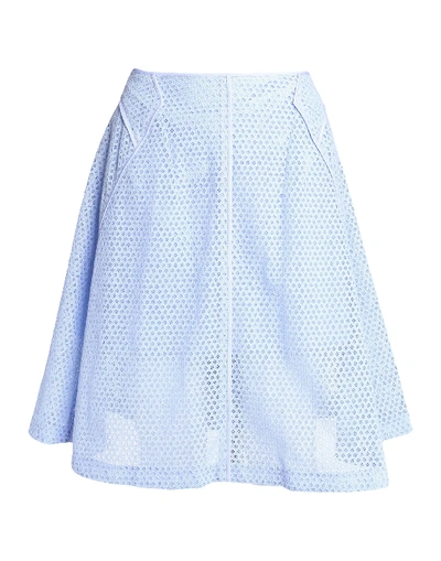 Shop Nina Ricci Knee Length Skirt In Lilac