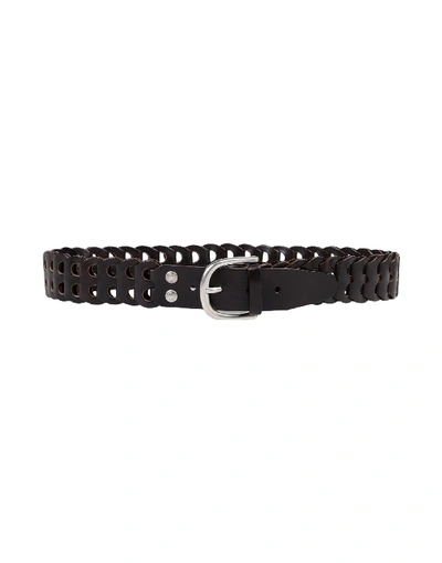 Shop Tom Ford Leather Belt In Dark Brown