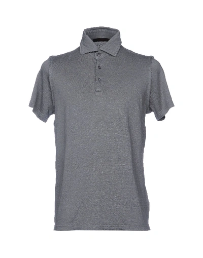 Shop Jeordie's Polo Shirt In Grey