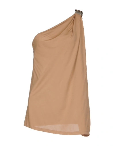 Shop Alberta Ferretti Top In Camel