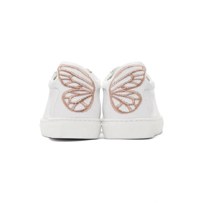 Shop Sophia Webster White Leather Bibi Sneakers