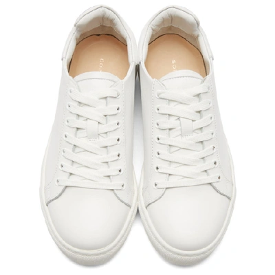 Shop Sophia Webster White Leather Bibi Sneakers