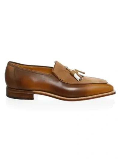 Shop Corthay Dover Tassel Pullman Loafers In Brown