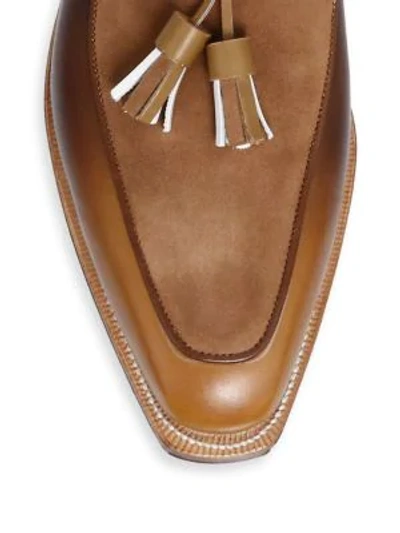 Shop Corthay Dover Tassel Pullman Loafers In Brown