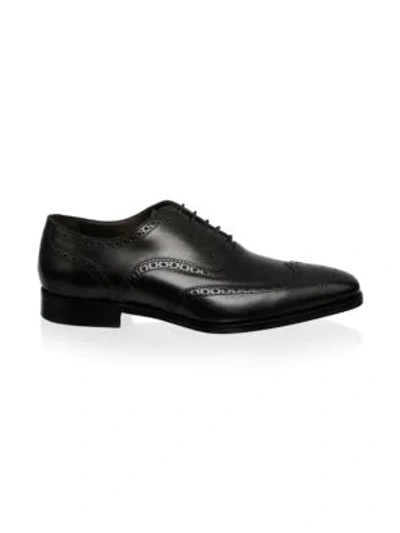 Shop To Boot New York Ambler Leather Wingtip Oxfords In Black