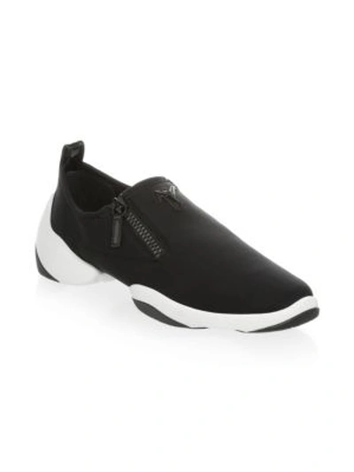 Shop Giuseppe Zanotti Classic Low Top Trainers In Black