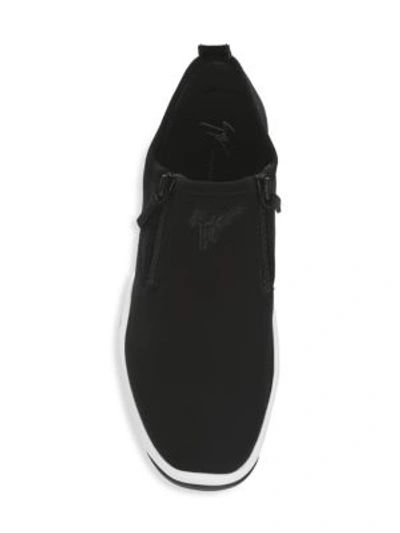 Shop Giuseppe Zanotti Classic Low Top Sneakers In Black