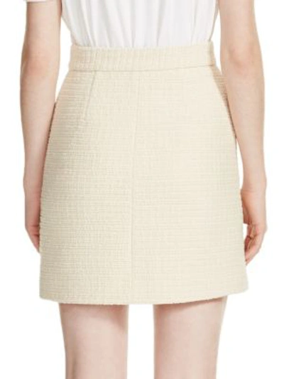 Shop Maje Jiba Tweed Skirt In Cream
