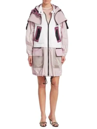 Shop Valentino Performance Parka Jacket In Water Lila
