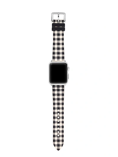 Shop Kate Spade Silicone Apple Watch® Strap In Black