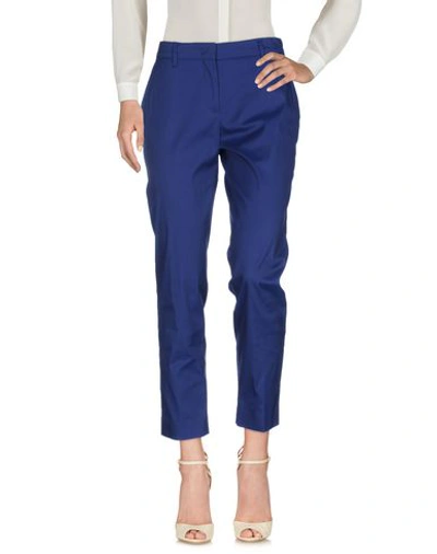 Shop Prada Casual Pants In Blue
