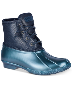 womens saltwater metallic duck boot