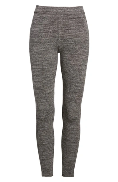 Shop James Perse Ribbed Leggings In Charcoal