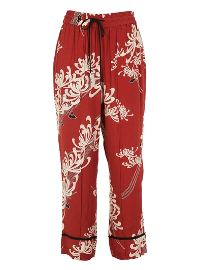 Shop Mcq By Alexander Mcqueen Mcq Floral Print Cropped Trousers