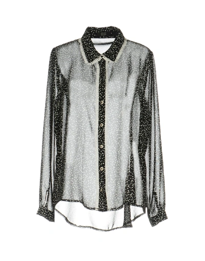 Shop Goldie London Patterned Shirts & Blouses In Black