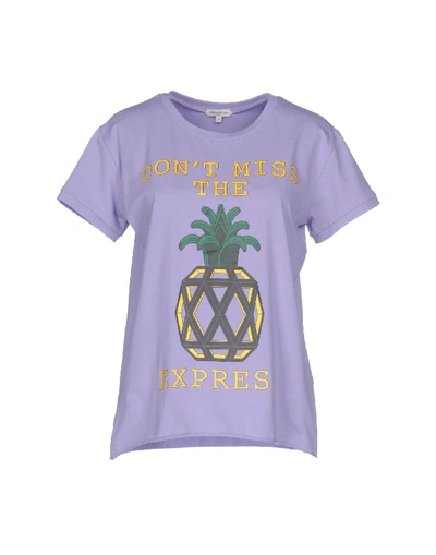 Shop Natasha Zinko T-shirts In Lilac