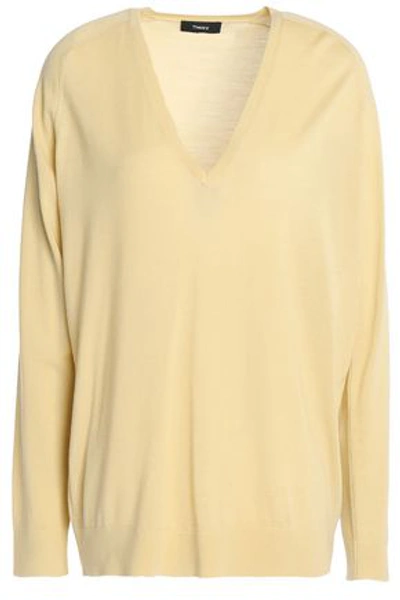 Shop Theory Woman Merino Wool Sweater Mustard