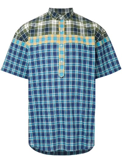 Shop Kolor Shortsleeveled Checked Shirt