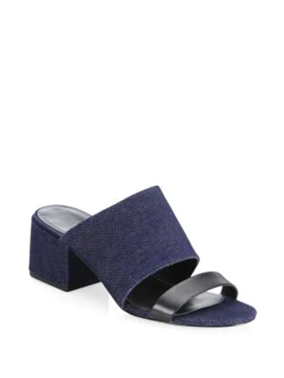 Shop 3.1 Phillip Lim / フィリップ リム Cube Double Strap Sandals In Indigo