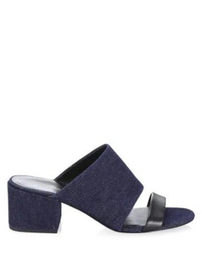 Shop 3.1 Phillip Lim / フィリップ リム Cube Double Strap Sandals In Indigo