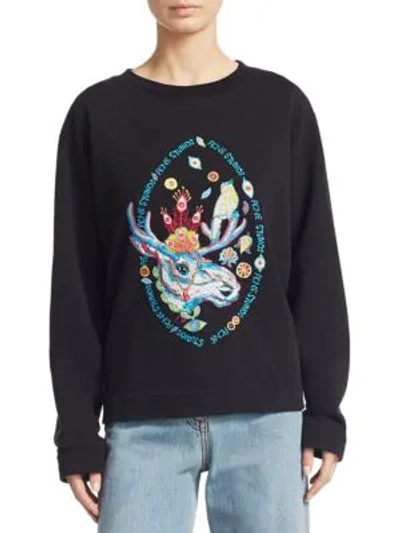 Shop Acne Studios Oslabi Brave Sweatshirt In Black