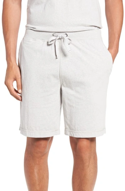 Shop Daniel Buchler Recycled Cotton Blend Lounge Shorts In Grey