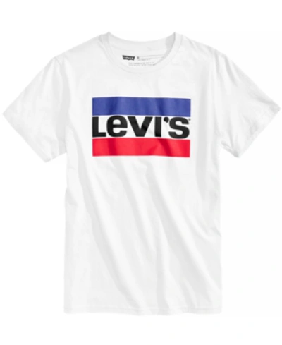 Shop Levi's Men's Graphic-print T-shirt In White