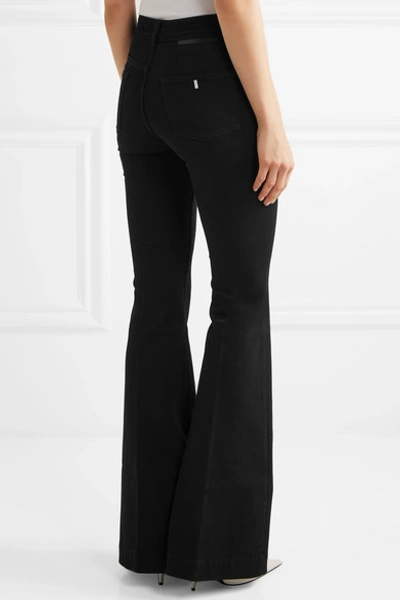 Shop Stella Mccartney The '70s Mid-rise Flared Jeans In Black