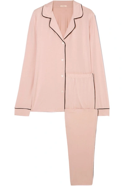 Shop Eberjey Gisele Stretch-modal Jersey Pajamas In Pastel Pink