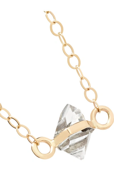 Shop Melissa Joy Manning 14-karat Gold Herkimer Diamond Bracelet