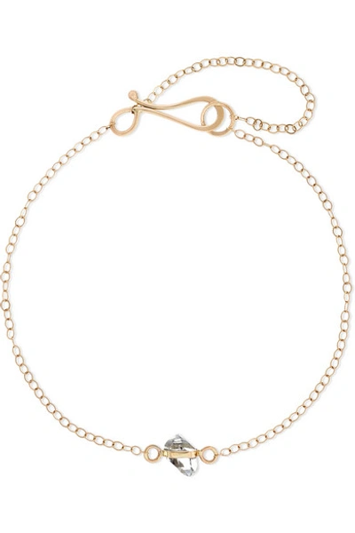 Shop Melissa Joy Manning 14-karat Gold Herkimer Diamond Bracelet