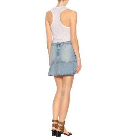 Shop Isabel Marant Étoile Coati Denim Miniskirt In Blue