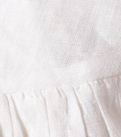 Shop Isabel Marant Étoile Delicia Linen Wrap Dress In White