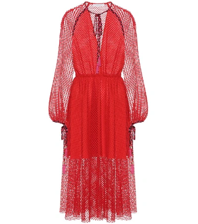 Shop Philosophy Di Lorenzo Serafini Midi Dress In Red