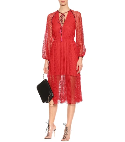 Shop Philosophy Di Lorenzo Serafini Midi Dress In Red