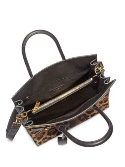 Shop Saint Laurent Baby Soft Sac De Jour Leopard Leather Crossbody Bag In Natural