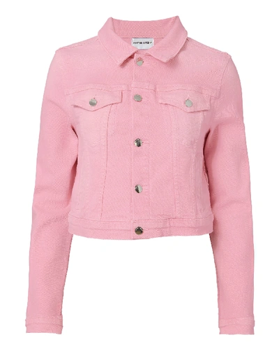 Shop Cotton Citizen Pink Cropped Jean Jacket