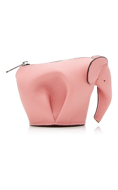 Shop Loewe Elephant Coin Purse In Pink