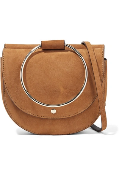 Shop Theory Whitney Suede Shoulder Bag In Tan