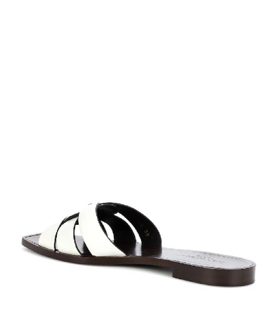 Shop Saint Laurent Nu Pieds 05 Leather Sandals In White