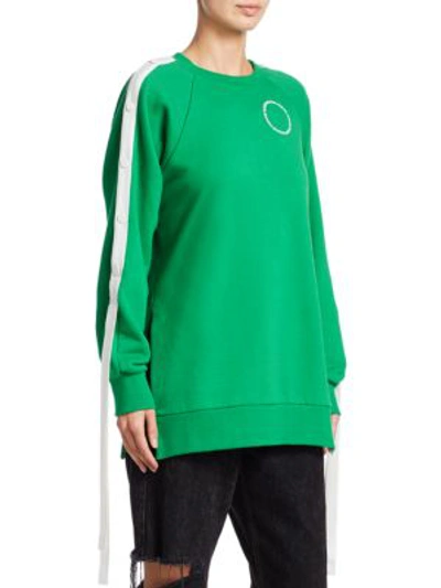 Shop Monse Raglan Sweatshirt In Green