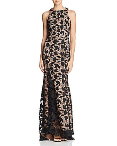 Shop Jarlo Petal Lace Gown - 100% Exclusive In Black